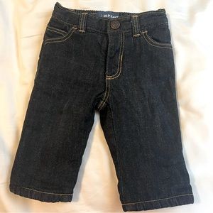 Old Navy Boys Fleece Lined Jeans, Dark Wash, 6-12 Months